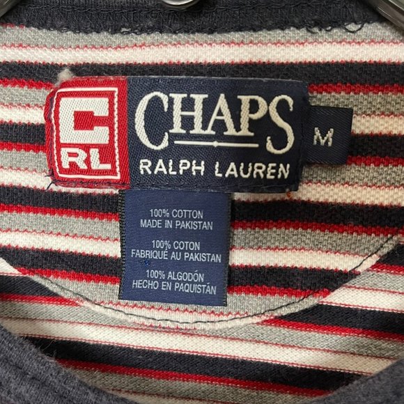 Chaps Ralph Lauren Vintage Striped T-shirt Men M - Picture 4 of 6